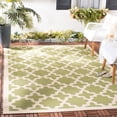 thumbnail image 1 of SAFAVIEH Courtyard Amanda Geometric Indoor/Outdoor Area Rug, Green/Beige, 4' x 4' Square, 1 of 9
