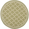thumbnail image 1 of Safavieh Courtyard Alina Geometric Quatrefoil Indoor/Outdoor Area Rug, Green/Beige, 5'3" x 5'3" Round, 1 of 12