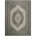 thumbnail image 1 of SAFAVIEH Courtyard Avi Medallion Indoor/Outdoor Area Rug, Light Grey/Black, 9' x 12', 1 of 10