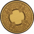 thumbnail image 1 of Safavieh Courtyard Cooper Botanical Indoor/Outdoor Area Rug, Natural/Chocolate, 5'3" x 5'3" Round, 1 of 9