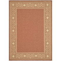 Safavieh COURTYARD, RUST / SAND, 8' X 11', Area Rug, CY5143A-8