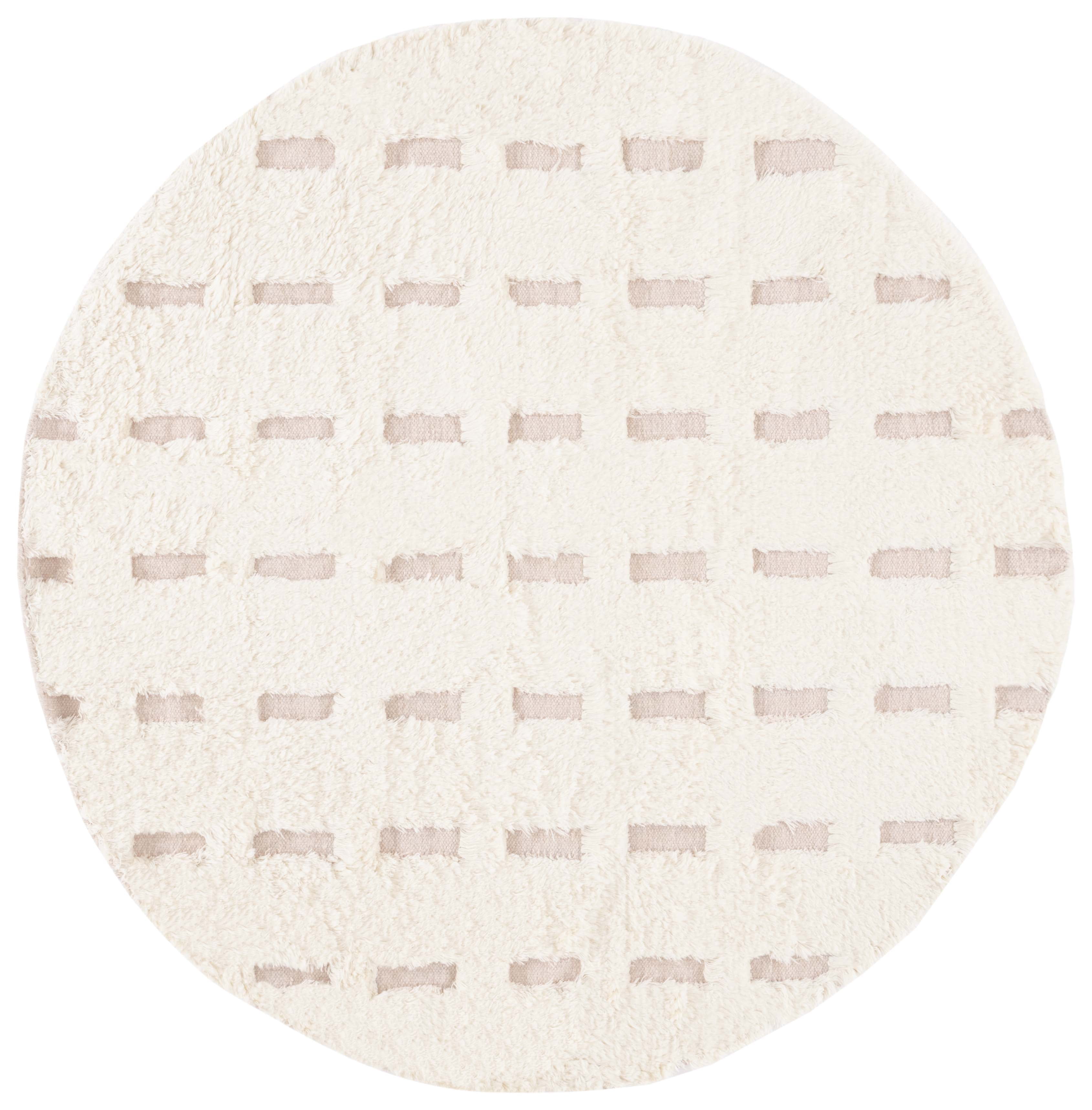SAFAVIEH Casablanca Tanja Geometric Area Rug, Pink/Ivory, 6' x 6' Round