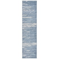 Safavieh  Cabana Ofelya Indoor/ Outdoor Modern Rug 2'2" x 9' Runner - Blue/Beige