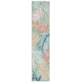 thumbnail image 1 of SAFAVIEH Cabana Oakley Botanical Indoor/Outdoor Runner Rug, Green/Rust, 2' x 11', 1 of 12