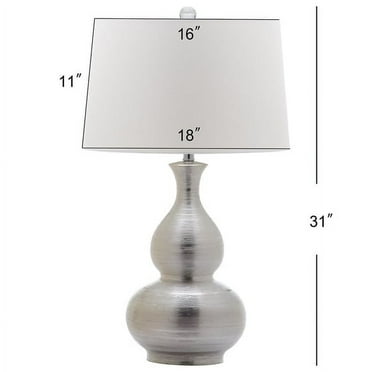 Safavieh Cahaba 31 in. H Metallic Table Lamp, Silver