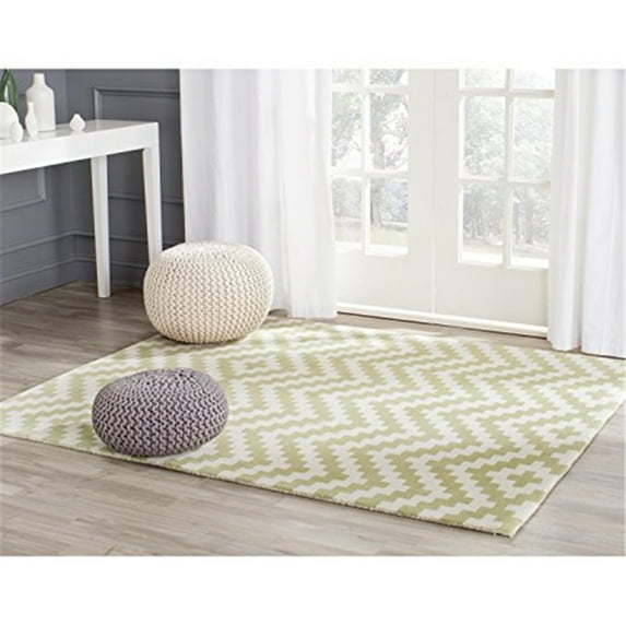 Contemporary Rug - Cambridge Wool Pile -Ivory/Light Green Style-C-Color:Ivory/Light Green,Design:Contemporary,Shape:Small Rectangle,Size:6'L x 4'W