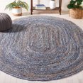 thumbnail image 1 of Safavieh Cape Cod Miah Geometric Area Rug, Blue/Natural, 5' x 8' Oval, 1 of 11