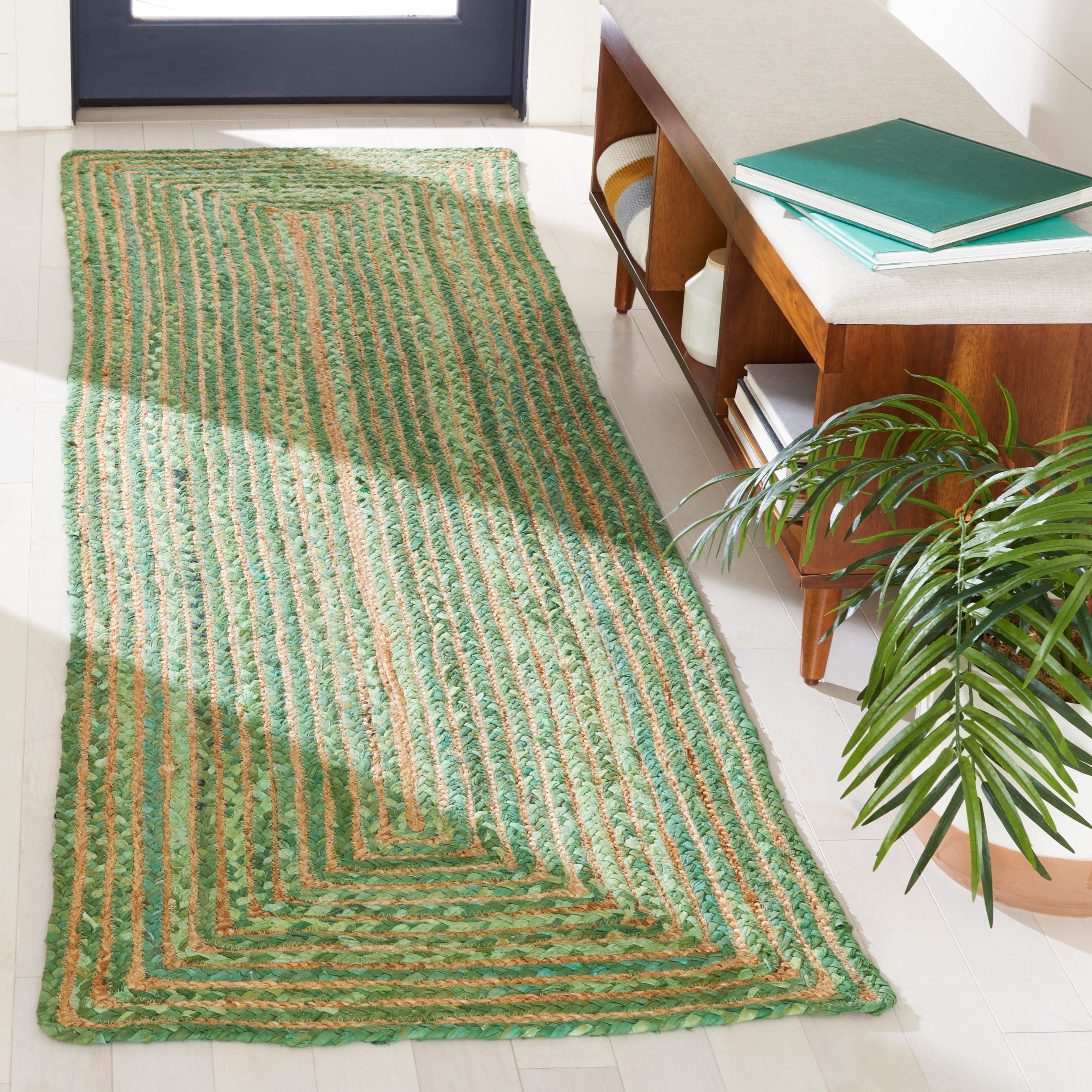 Safavieh Cape Cod Miah Geometric Runner Rug, Green/Natural, 2'3" x 5'