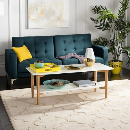 Safavieh Caraway Rectangular Coffee Table, White