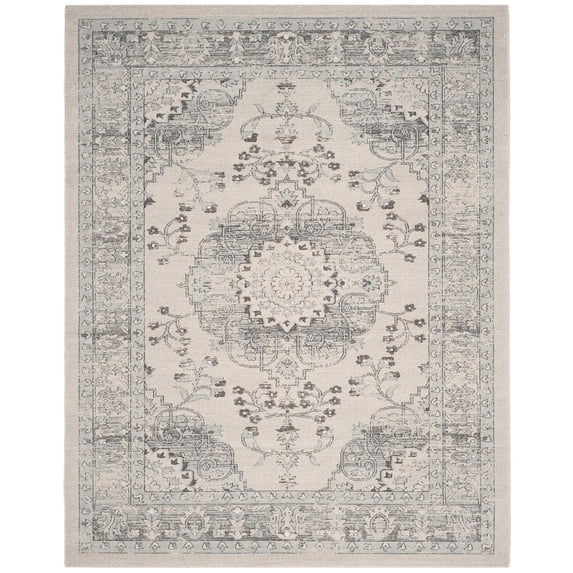 Traditional Rug - Carmel 67%Polypropylene26%Jute4%Polyester3%Cotton -Beige/Blue-Color:Beige/Blue,Design:Traditional,Shape:Rectangle,Size:10'L x 8'W
