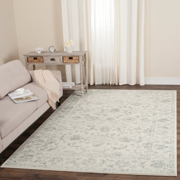 SAFAVIEH Carnegie Samantha Oriental Area Rug, Cream/Gray, 4' x 6'