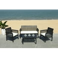 thumbnail image 1 of Safavieh Carson Outdoor Contemporary 4 Piece Living Set with Cushion, 1 of 12