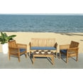 thumbnail image 1 of Safavieh Carson Outdoor Contemporary 4 Piece Living Set with Cushion, 1 of 12