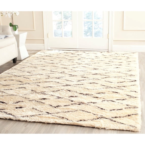 Safavieh Casablanca Shag Arturas Geometric Fringe Area Rug or Runner