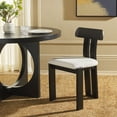 thumbnail image 1 of Safavieh Cayde Modern Wood Dining Side Chairs, Cream / Black, 1 of 8