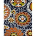 thumbnail image 1 of Safavieh Cedar Brook 6' X 9' Hand Loomed Cotton Rug in Blue and Orange, 1 of 3