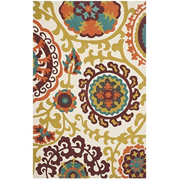 Safavieh Cedar Brook 9' X 12' Hand Loomed Cotton Pile Rug in Orange
