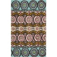 thumbnail image 1 of SAFAVIEH Cedar Brook Giovanni Southwestern Cotton Area Rug, Turquoise/Burgundy, 2'3" x 3'9", 1 of 5