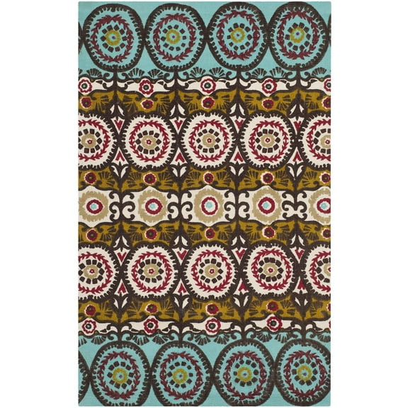 Safavieh Cedar Brook Turquoise Contemporary Rug - 2'3" x 3'9"