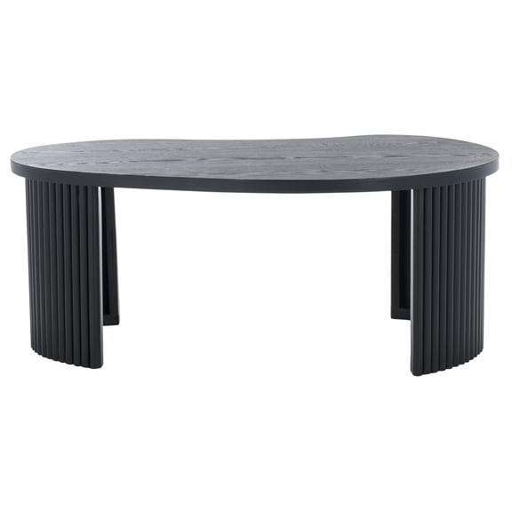 Safavieh Celane Glam Free Form Ash Veneer Coffee Table, Black