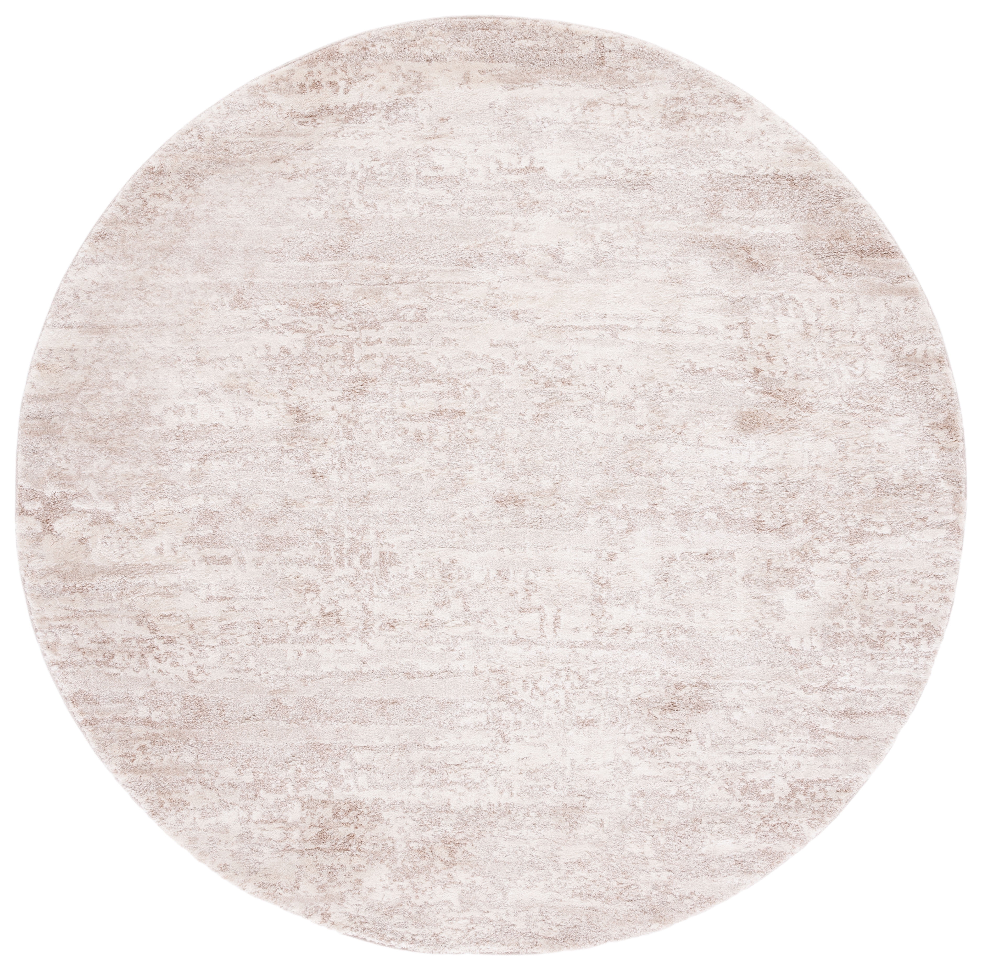 SAFAVIEH Century Arianne Distressed Area Rug, Ivory/Beige, 8' x 8' Round