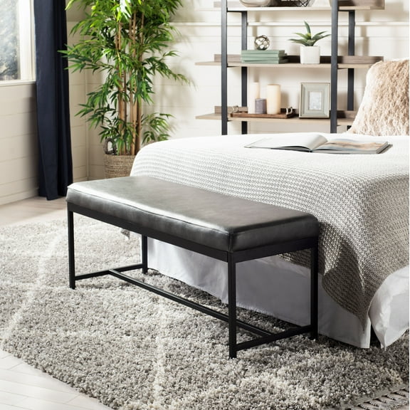 Safavieh Chase Retro Glam Faux Leather Bench