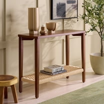 Safavieh Chasu Scandinavian 1 Shelf Wood Console Table, Walnut