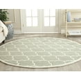 thumbnail image 1 of SAFAVIEH Chatham Freddy Geometric Wool Area Rug, Gray/Ivory, 7' x 7' Round, 1 of 10