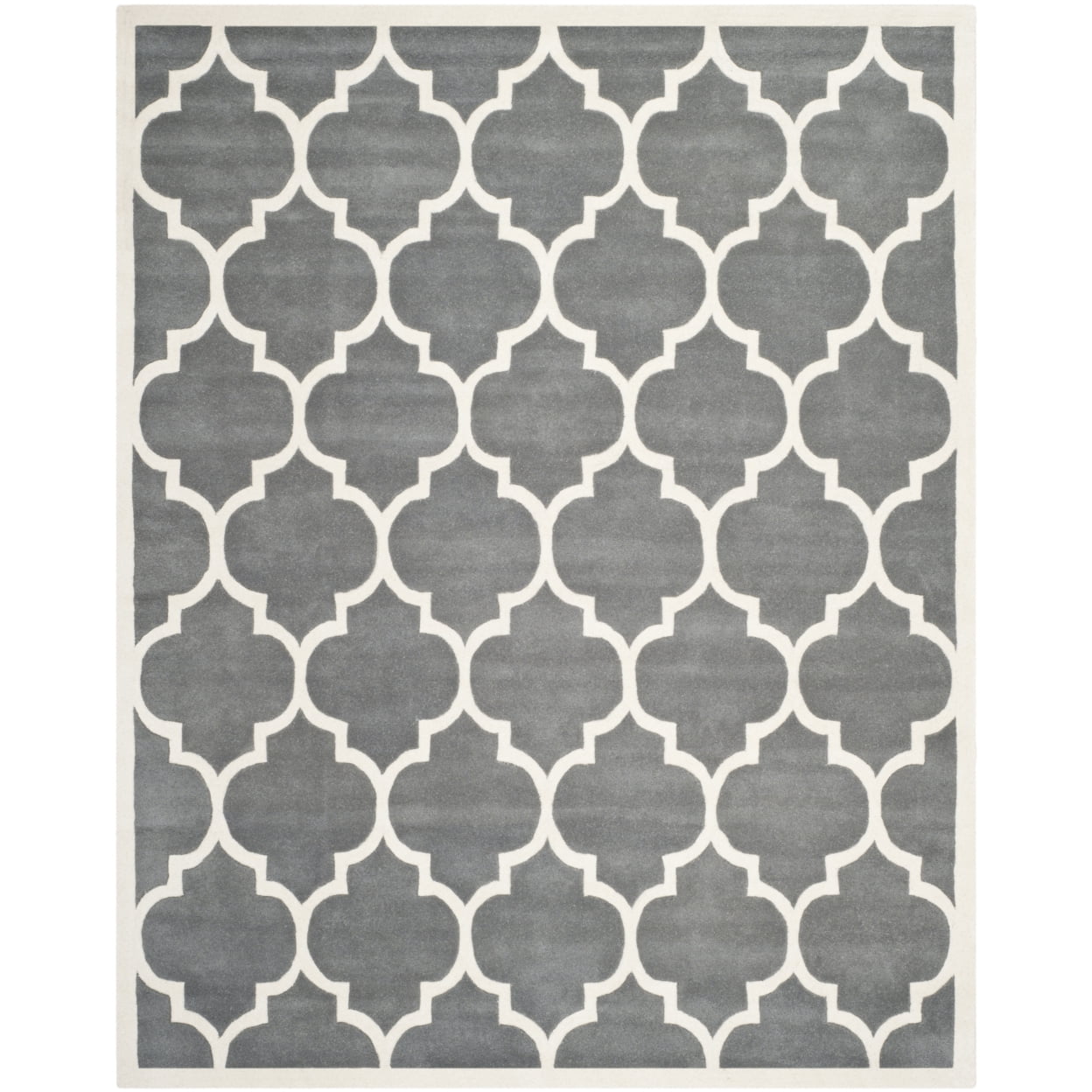 Hand-Tufted Elegance Multicolor Wool 59" Round Rug