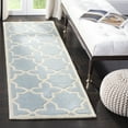 thumbnail image 1 of SAFAVIEH Chatham Giovanni Geometric Wool Runner Rug, Blue/Ivory, 2'3" x 7', 1 of 8