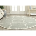 thumbnail image 1 of SAFAVIEH Chatham Hayden Geometric Wool Area Rug, Gray/Ivory, 5' x 5' Round, 1 of 10