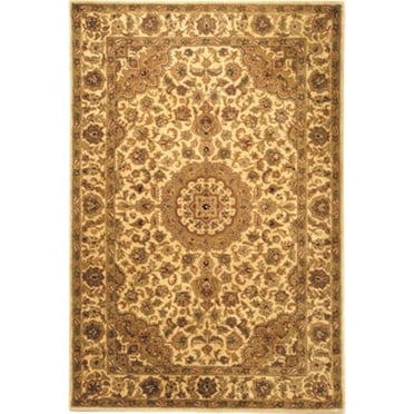 Traditional Rug - Classic Wool Pile -Ivory/Ivory Style-B-Color:Ivory/Ivory,Design:Traditional,Shape:Large Rectangle,Size:13' 6''L x 9' 6''W