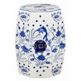 thumbnail image 1 of Safavieh Cloud 9 Chinoiserie Ceramic Garden Stool, 1 of 3