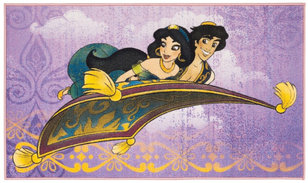 Fairy Tale Princess Gold Frame Area Rug, Personalized Disney Princess  Carpet Rug