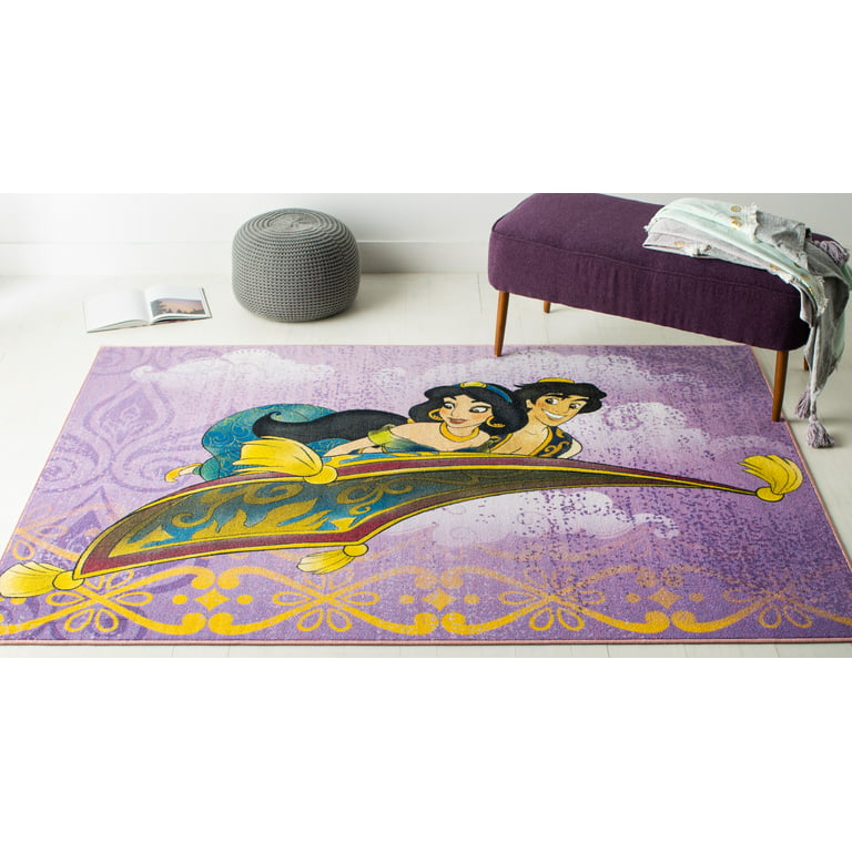 Safavieh Collection Inspired By Disney Aladdin Magic Carpet Ride Area Rug 5 X 7 Purple Gold Com