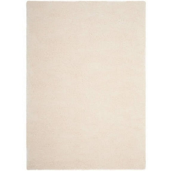 Colorado Shag Turquoise Medium Rectangle Rug-Color:Creme,Shape:Large Rectangle,Size:8' x 10'