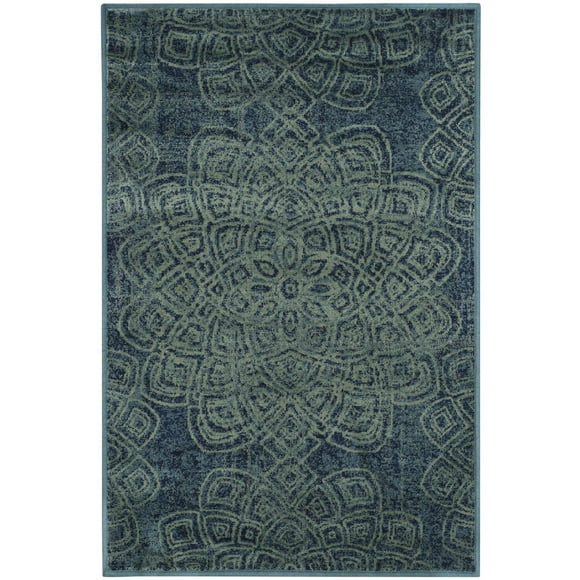 Safavieh Contemporary Constellation Vintage Viscose Rug-Color:Light Blue/Multi,Shape:Accent,Size:2' x 3'