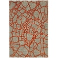 thumbnail image 1 of SAFAVIEH Porcello Roydon Geometric Area Rug, Light Grey/Orange, 5'2" x 7'6", 1 of 8