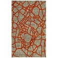 thumbnail image 1 of SAFAVIEH Porcello Roydon Geometric Area Rug, Light Grey/Orange, 3' x 5', 1 of 8