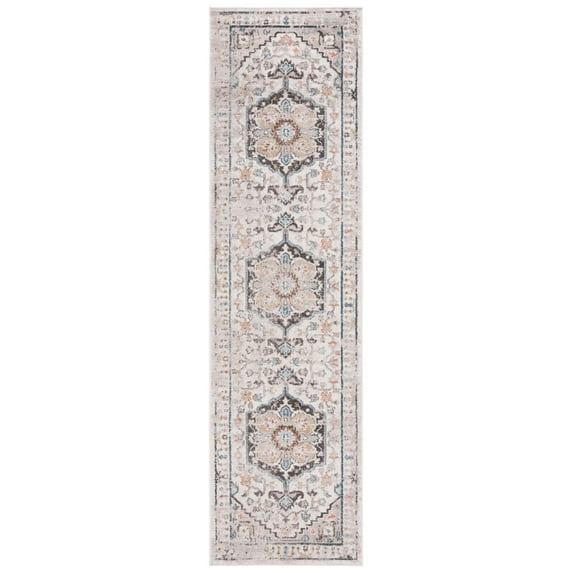 SAFAVIEH Cornelia Paxton Medallion Runner Rug, Ivory, 2'2" x 8'