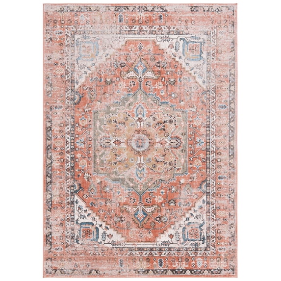 SAFAVIEH Cornelia Paxton Medallion Area Rug, Rust, 5'3" x 7'6"