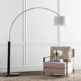 thumbnail image 1 of Safavieh Cosmos 83 in. H Modern Glam Arc Floor Lamp, Black/Nickel, 1 of 5
