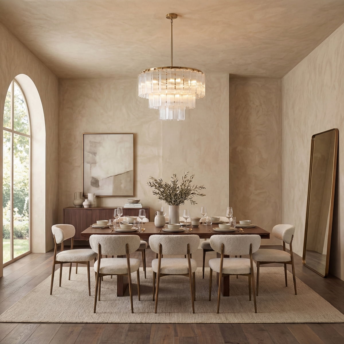 Safavieh Counture Kelcie Glass Chandelier, Clear/Gold