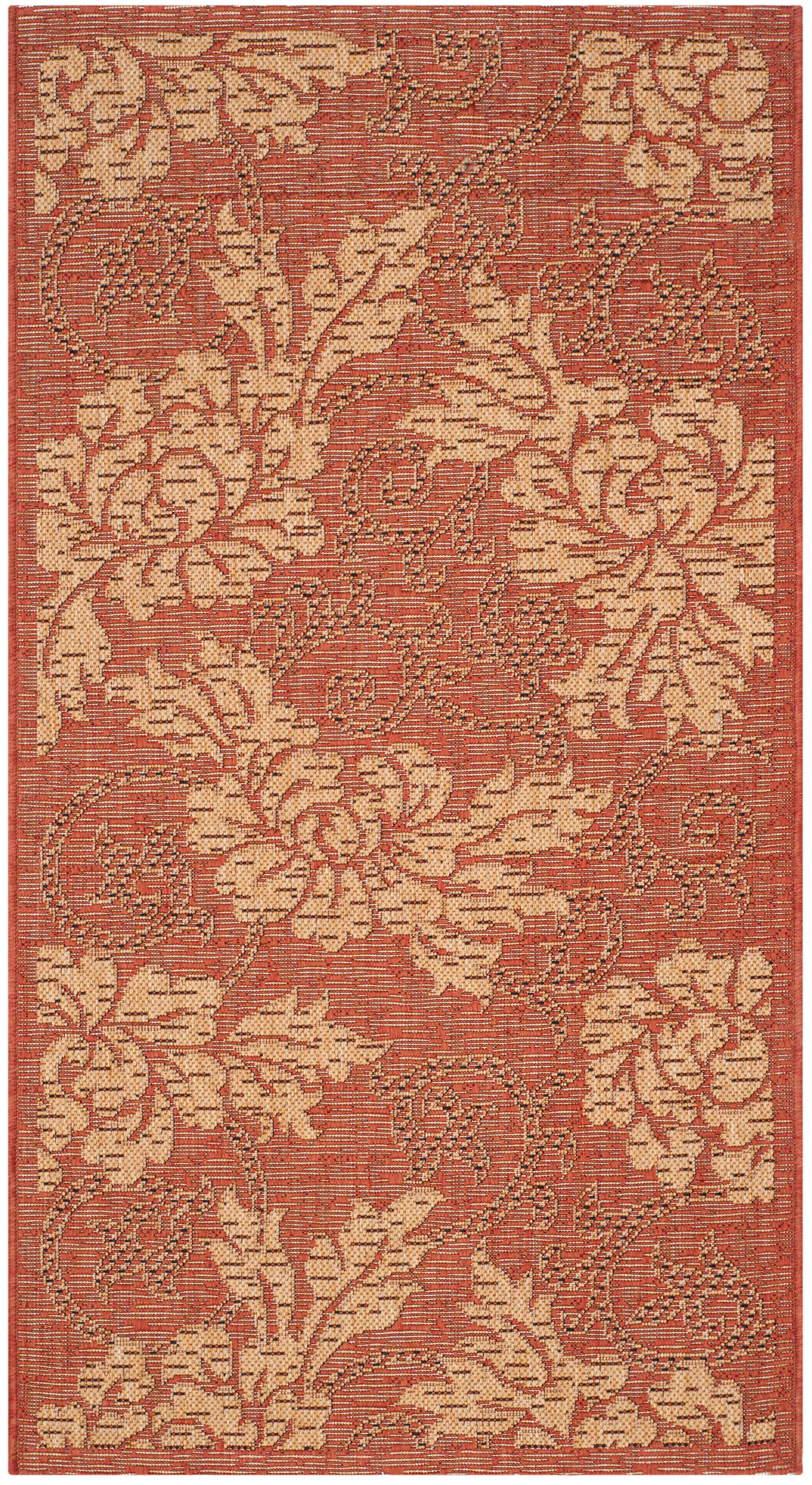 SAFAVIEH Courtyard Collection 2'3" X 8' Grey/Beige CY6889 Indoor/ Ou