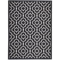 thumbnail image 1 of Safavieh Courtyard Lavern Geometric Indoor/Outdoor Area Rug, Black/Beige, 4' x 5'7", 1 of 14