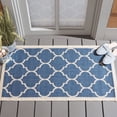 thumbnail image 1 of Safavieh Courtyard Alyssa Geometric Indoor/Outdoor Area Rug, Blue/Beige, 2'7" x 5', 1 of 14