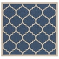 thumbnail image 1 of Safavieh Courtyard Alyssa Geometric Indoor/Outdoor Area Rug, Blue/Beige, 4' x 4' Square, 1 of 15