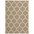thumbnail image 1 of Safavieh Courtyard Alyssa Geometric Indoor/Outdoor Area Rug, 5'3" x 7'7", Brown/Bone, 1 of 4