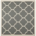thumbnail image 1 of Safavieh Courtyard Alyssa Geometric Indoor/Outdoor Area Rug, 6'7" x 6'7" Square, Anthracite/Beige, 1 of 10