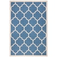 thumbnail image 1 of Safavieh Courtyard Alyssa Geometric Indoor/Outdoor Area Rug, Blue/Beige, 6'7" x 9'6", 1 of 15
